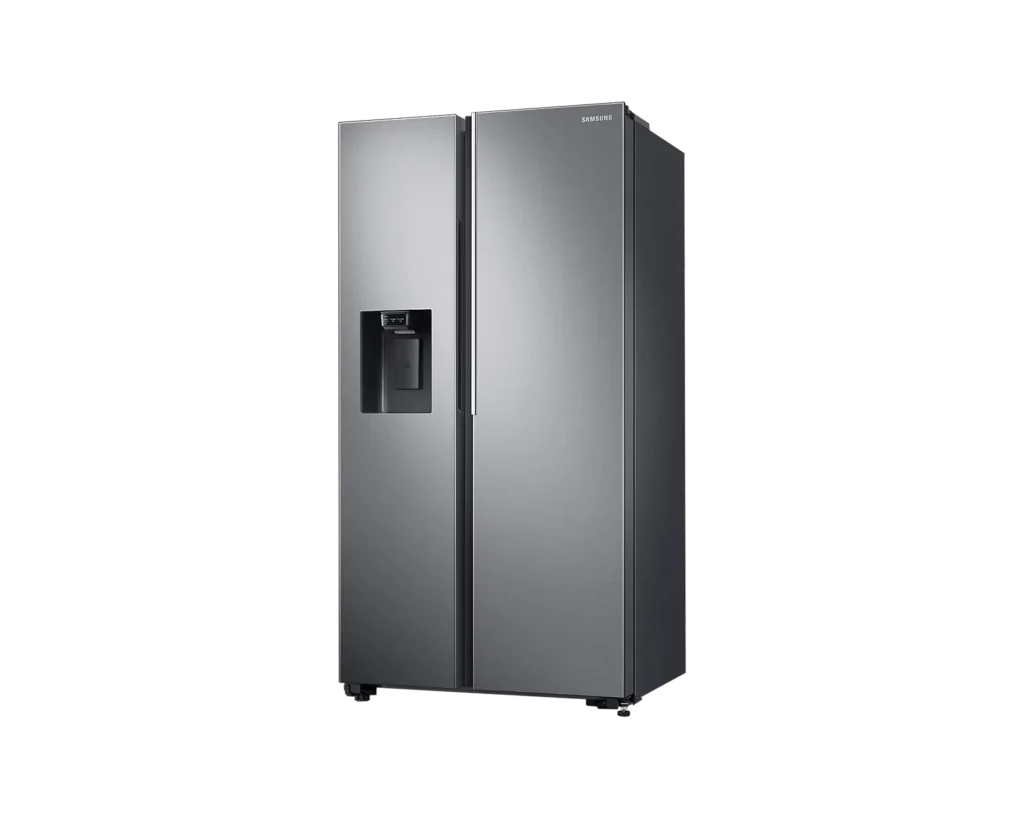 SpaceMax™ Technology: More storage space without increasing the external dimensions Samsung Side by Side Refrigerator | RS74R5101SL | 676Land Water Dispenser Sleek & Seamless Design