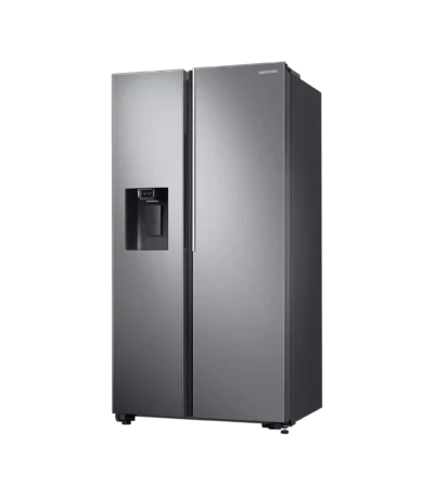 SpaceMax™ Technology: More storage space without increasing the external dimensions Samsung Side by Side Refrigerator | RS74R5101SL | 676Land Water Dispenser Sleek & Seamless Design