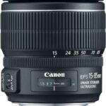 Lens Specifications Focal Length & Maximum Aperture: 15 - 85mm 1:3.5-5.6 Lens Construction: 17 elements in 12 groups UD Glass: 1 Diagonal Angle of View: 84 degrees 30' to 18 degrees 25' Focus System: Inner focusing system with USM Closest Focusing Distance: 1.15 ft. / 0.35m Filter Size: 72mm Max. Diameter x Length: 3.2 x 3.4 in./81.6 x 87.5mm Weight (lens only): 20.3 oz./575g
