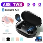 A6S TWS Bluetooth Earphones Wireless Headphones Noise Reduction HiFi Stereo Earbuds Touch Control Headset for Xiaomi iPhone