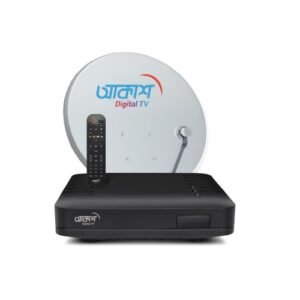 Key Features Model: AKASH Basic 130+ Live TV Channels & 60+ Full HD Channels 5x Sharper Picture Quality Digital Quality Sound Free Installation Anywhere in BD