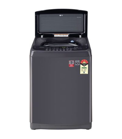 lg 8 kg auto top loading washing machine middle black