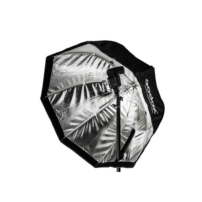 Parapluie Parabolique Godox UB-130D 130 Cm – Blanc, Noir/argent Ou Transparent, Pour Lumière Douce Studio Photo (avec Housse)