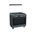 FE96G5-SAD Standing Gas Cooker 5 Bumers Stainless Inox Black