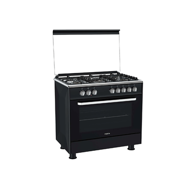 FIESTA FE96G5-SB Standing Gas Cooker 5 Burners Stainless Steel Black