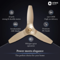 ORIENT Aeroquite 48"(1200mm) model Ceiling Fan - Mystic Gold