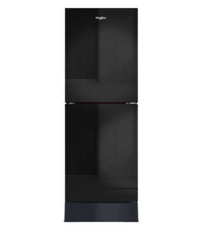 Whirlpool 278L Fresh Magic Pro Crystal Black 73003 Glass Door Refrige