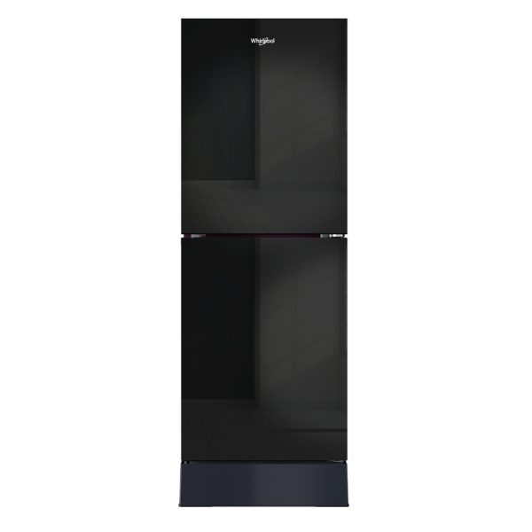 Whirlpool 278L Fresh Magic Pro Crystal Black 73003 Glass Door Refrige