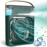 Household air humidifier, portable fan, air conditioner, USB electric fan, LED night light, water mist fun three in one usb fan