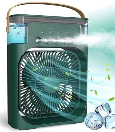 Household air humidifier, portable fan, air conditioner, USB electric fan, LED night light, water mist fun three in one usb fan