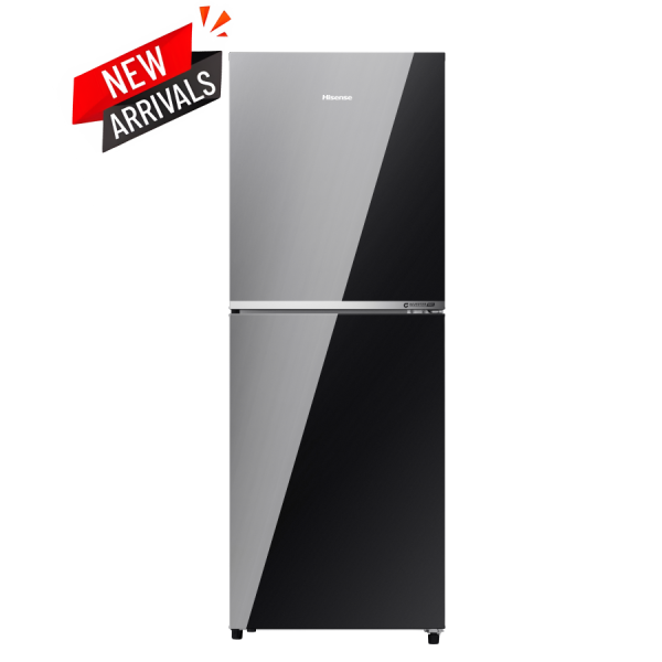 Hisense 277L TMF Inverter Glass Door Refrigerator RT1G276NAMB Mirror Black