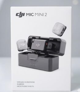 DJI MIC MINI 2 (2 TX + 1 RX + CC) wireless microphone kit for vlogging, interviews, and professional audio recording with portable charging case