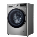 LG F4V5VGP2T 9/6KG front load washer dryer combo in silver with AI DD and Steam technology