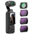 DJI Magnetic ND Filters Set for Osmo Pocket 4 with ND16 ND64 ND256 Filters and Magnetic Case