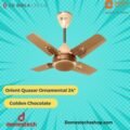 Orient Quasar Ornamental Chocolate 24" Ceiling Fan - Image 4