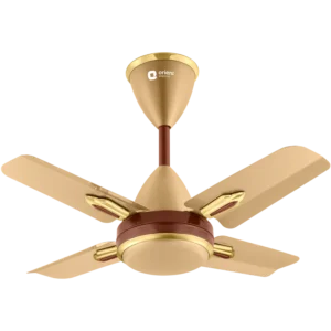 Orient Quasar Ornamental Chocolate 24 Inch Decorative Ceiling Fan with Premium Golden Chocolate Finish and Powerful Silent Motor