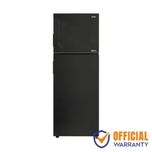 Haier HRF-362TBG 342 Liters Bottom Mount No Frost Refrigerator Black Glass
