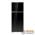 Haier HRF-518IFFB 518L No Frost Refrigerator with Twin Inverter and Black Glass Finish