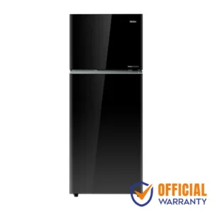 Haier HRF-518IFFB 518L No Frost Refrigerator with Twin Inverter and Black Glass Finish