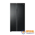 Haier HRF-680BG 630L Convertible Side-by-Side Refrigerator Black Glass
