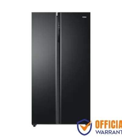 Haier HRF-680BG 630L Convertible Side-by-Side Refrigerator Black Glass