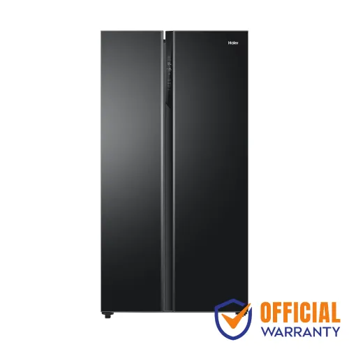 Haier HRF-680BG 630L Convertible Side-by-Side Refrigerator Black Glass
