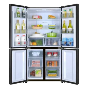 Haier HRF-622ICG 600 Liters Side-by-Side No Frost Refrigerator Chocolate Glass