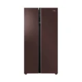 Haier HRF-622ICG 600 Liters Side-by-Side No Frost Refrigerator Chocolate Glass