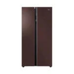 Haier HRF-622ICG 600 Liters Side-by-Side No Frost Refrigerator Chocolate Glass