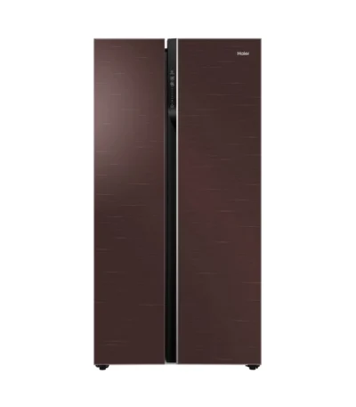 Haier HRF-622ICG 600 Liters Side-by-Side No Frost Refrigerator Chocolate Glass