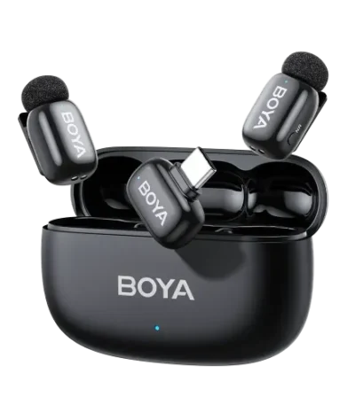 BOYA mini 2-02 Wireless Microphone System (TX-2, RX-1, With Case)