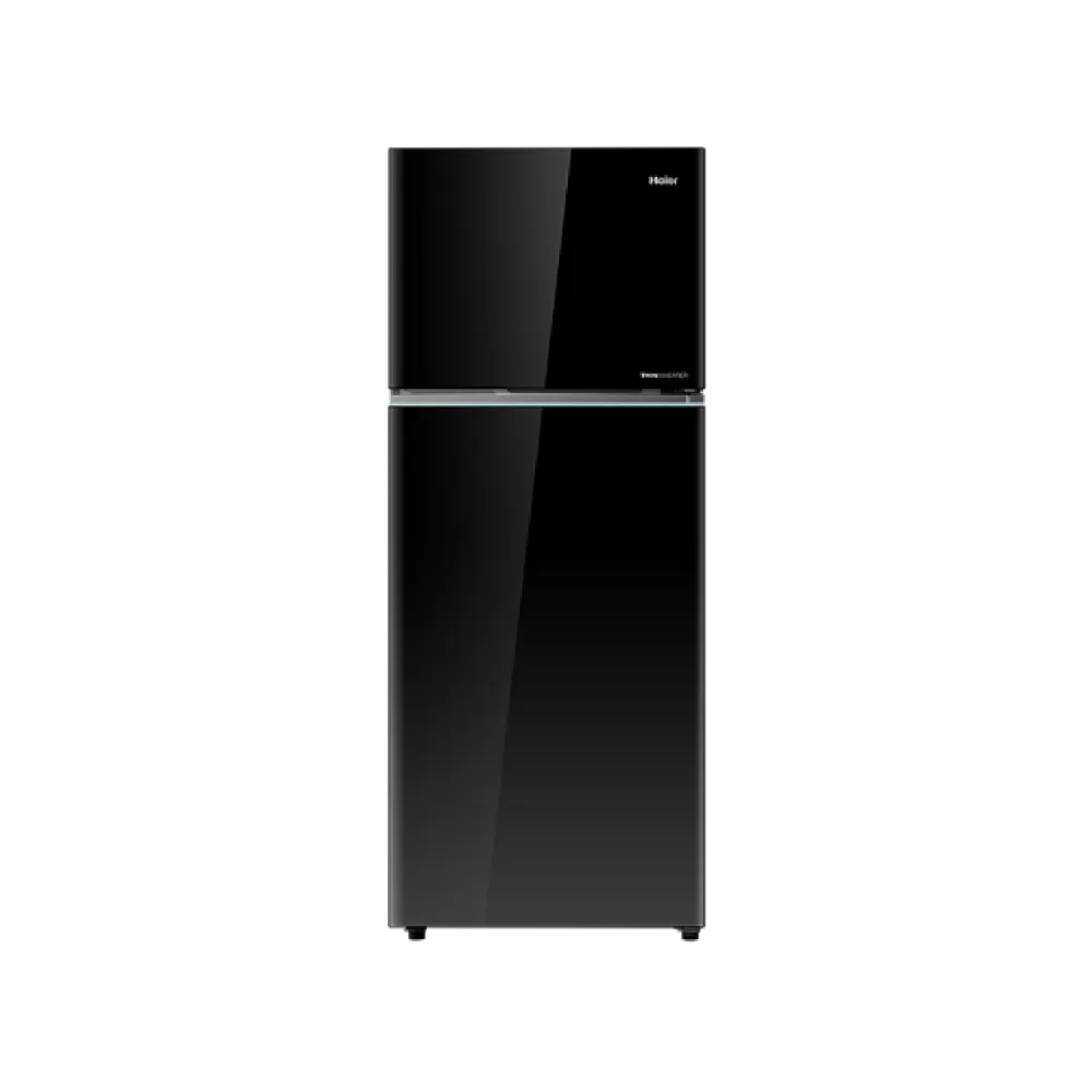 Haier HRF-488IFFB 488 Liter No Frost Twin Inverter Refrigerator Glass Black