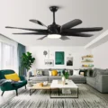 BREEZE.LUX BL-2181-WH 62 Inch White 8 Blade DC Ceiling Fan with LED Light and Remote Control