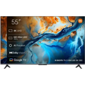 Xiaomi TV S Mini LED 55 2026 55 Inch 4K UHD QD-Mini LED Smart Google TV Global Version with Dolby Vision, Dolby Atmos and 144Hz Display