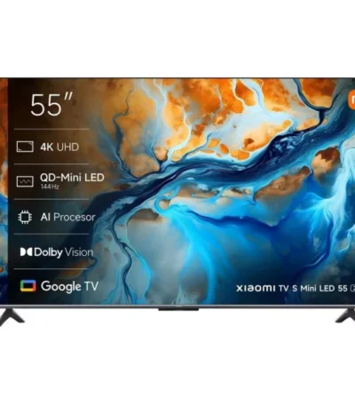 Xiaomi TV S Mini LED 55 2026 55 Inch 4K UHD QD-Mini LED Smart Google TV Global Version with Dolby Vision, Dolby Atmos and 144Hz Display