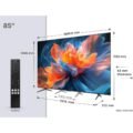 TCL 85T8C 85 Inch QLED 4K HDR UHD Smart Google TV with 144Hz Refresh Rate and Dolby Vision