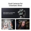 DJI Osmo Pocket 4P (Pocket 4 Pro) Creator Combo with 1-inch CMOS camera, 3-axis gimbal stabilizer, rotatable touchscreen, DJI Mic transmitter, mini tripod, wide-angle lens, and creator accessories in black.