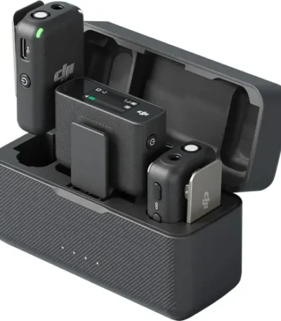 DJI Mic (2 TX + 1 RX + Charging Case) Dual-channel Wireless Microphone