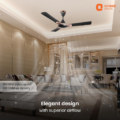 Orient Mozart 48 Inch Ceiling Fan (Nature Floral Black) Premium Decorative High-Speed Ceiling Fan for Home & Office