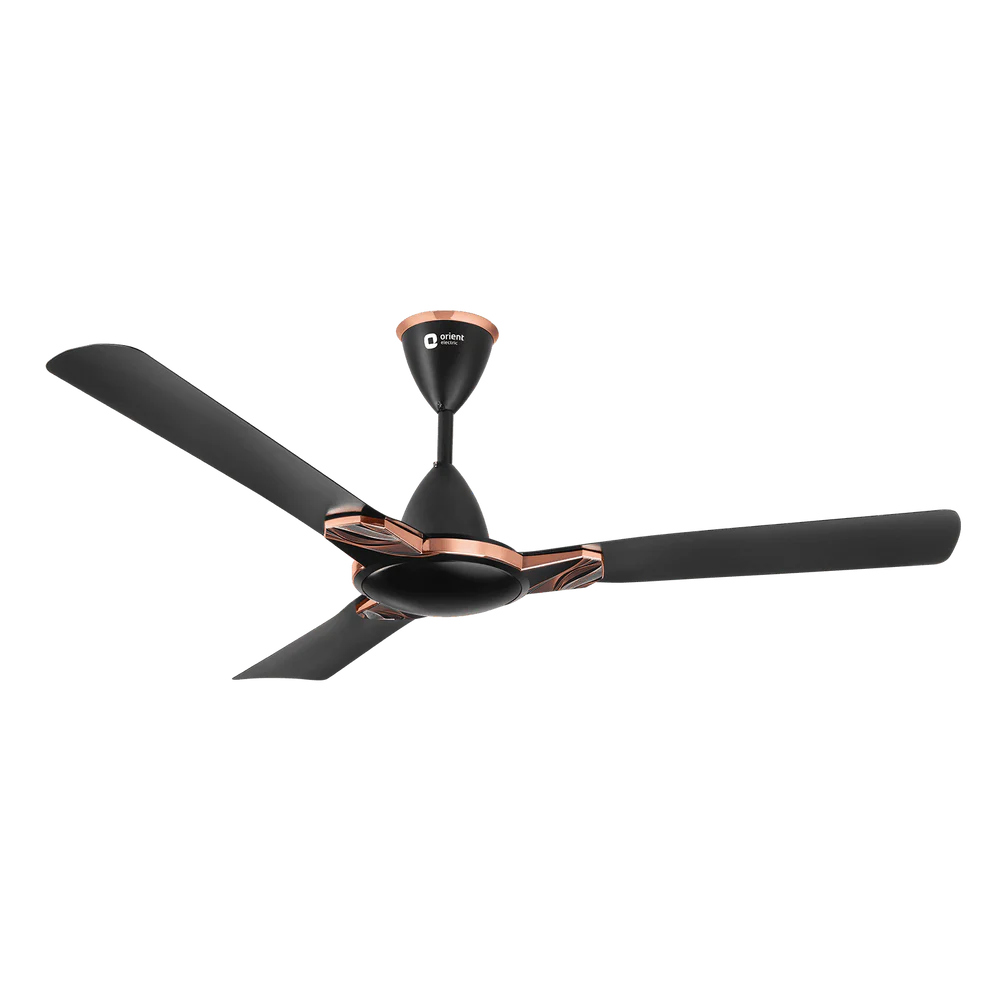 Mozart Minimalist Designer Ceiling Fan Flow Black Premium Modern Energy Efficient Silent Ceiling Fan for Home and Office