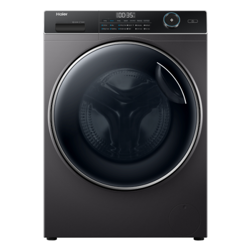 Haier 12 KG Inverter Front Load Washing Machine HW120-BP12357S8 Silver Front View