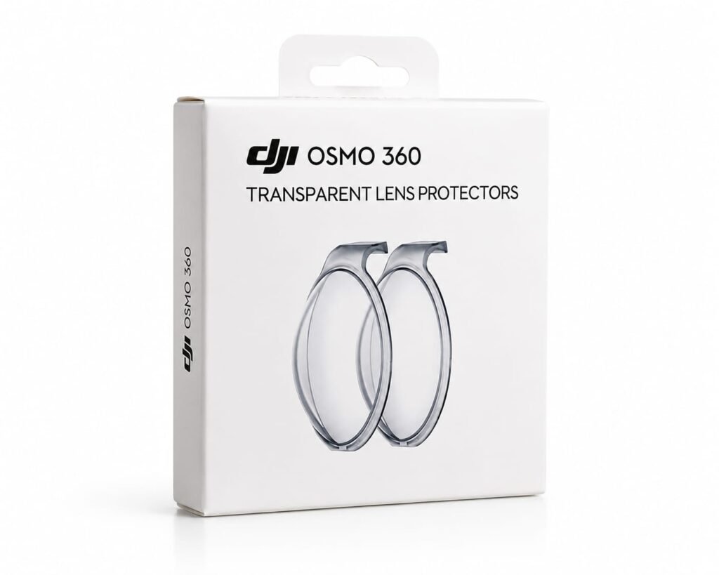 DJI Transparent Lens Protectors for Osmo 360 Camera Scratch Resistant Clear Lens Guard