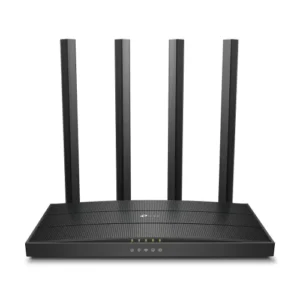 TP-Link Archer C6 AC1200 Gigabit Dual Band WiFi Router Black Front View | TP-Link Archer C6 Router Price in Bangladesh