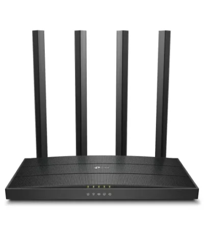 TP-Link Archer C6 AC1200 Gigabit Dual Band WiFi Router Black Front View | TP-Link Archer C6 Router Price in Bangladesh