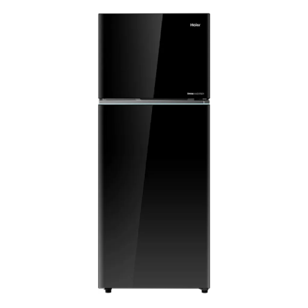 Haier HRF-500VBG 518L Top Mount No Frost Double Door Refrigerator with Glass Finish - Official Haier Refrigerator in Bangladesh