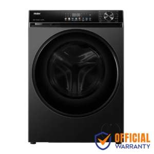 Haier 10 KG Front Load Washing Machine HW100-BP12357S8 with Inverter Motor, Steam Wash Technology, AI Smart Wash Programs and LED Display