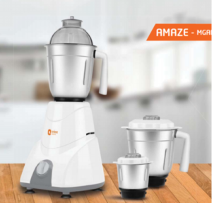 Orient Amaze 600 Watts (3 Jars) Mixer Grinder Blender Juicer with Stainless Steel Jars - Best Price in Bangladesh