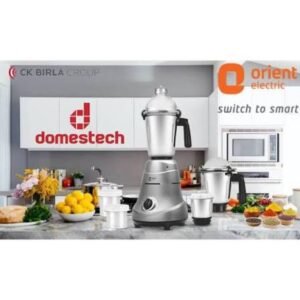 Orient Miracle 750 Watts Mixer Grinder with 3 Stainless Steel Jars and 2 Storage Jars – Powerful Blender Juicer for Kitchen Use in Bangladesh