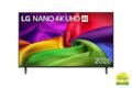 65 Inch LG NANO 4K UHD AI NU80 Smart TV