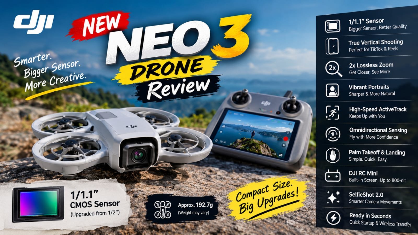 Get content suggestions DJI Neo 3 Drone Review